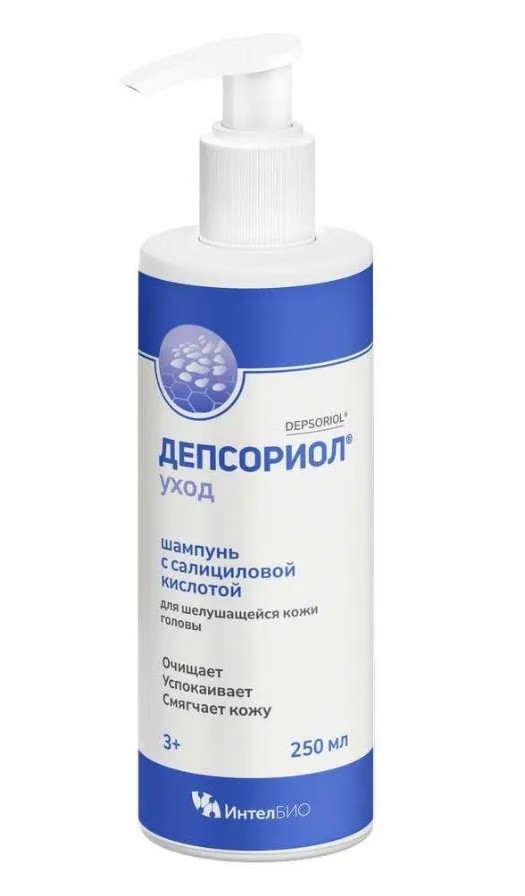 Депсориол Шампунь с салициловой кислотой для шелушащейся кожи головы, шампунь, 250 мл, 1 шт, для взрослых и детей с 3 лет фото