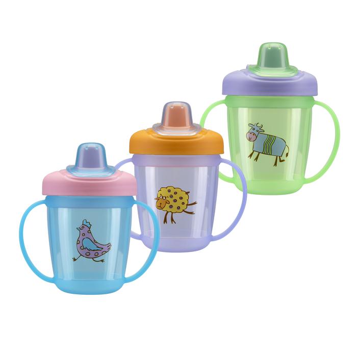 Курносики поильник-непроливайка с ручками, 250 мл, 1 шт, арт. 17021 фото