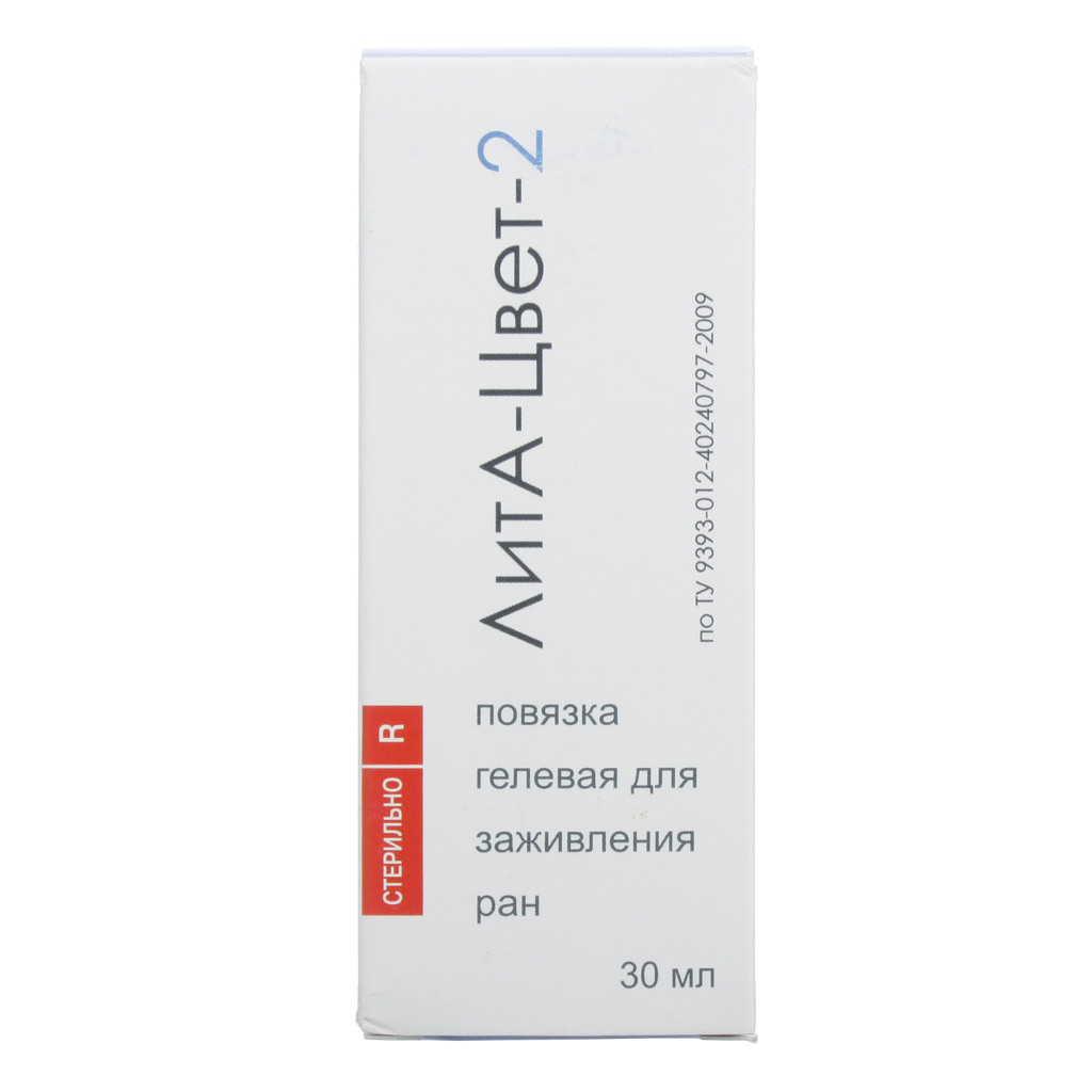 Лита-Цвет-2 повязка гелевая для заживления ран, повязка, 30 мл, 1 шт. фото