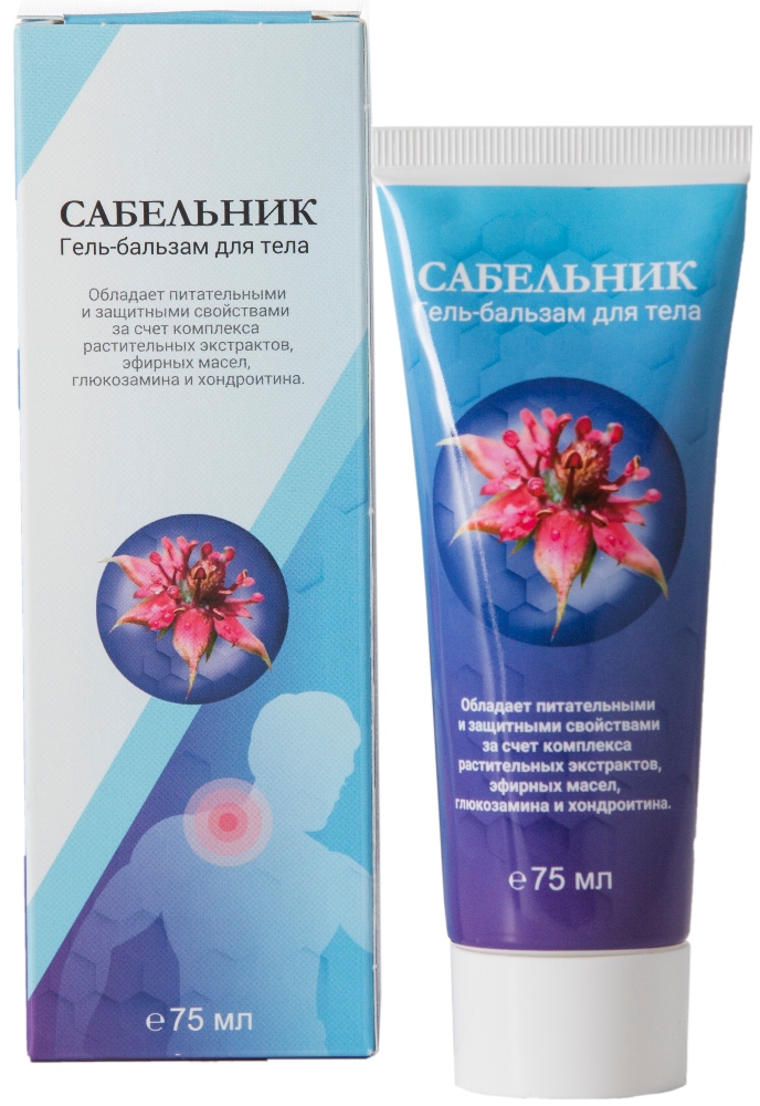 Простой рецепт Сабельник Гель-бальзам для тела, крем для тела, 75 мл, 1 шт. фото