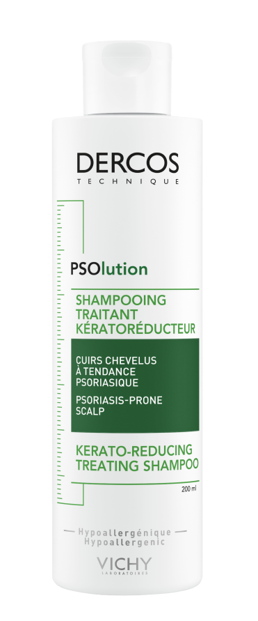 Vichy Dercos PSOlution Шампунь Кераторегулирующий, шампунь, 200 мл, 1 шт, для кожи головы, склонной к псориазу фото
