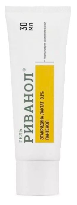 Риванол для ухода за поврежденной кожей, 0.1%, гель, 30 мл, 1 шт. фото