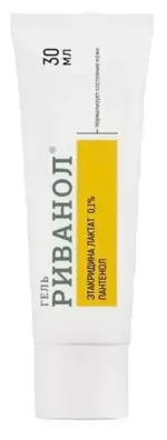 Риванол для ухода за поврежденной кожей, 0.1%, гель, 30 мл, 1 шт. фото