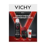 Vichy Homme пена для бритья 300 мл + дезодорант 96 ч 50 мл + шампунь против выпадения волос 50 мл, набор, 1 шт. фото