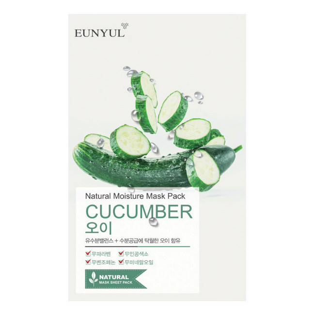 Eunyul маска для лица тканевая с экстрактом огурца, маска для лица, 1 шт. фото