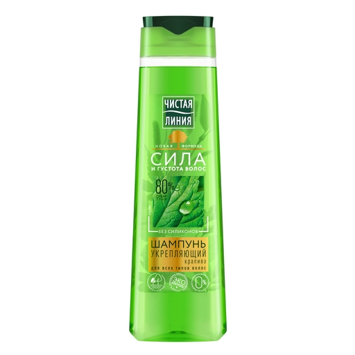 Чистая линия Шампунь Крапива Укрепляющий, шампунь, 400 мл, 1 шт. фото