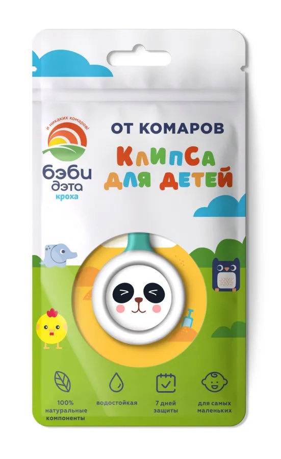 Дэта Бэби Клипса репеллентная от комаров, 1 шт, для самых маленьких фото
