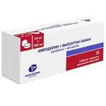 Амлодипин + Валсартан Канон, 10 мг+160 мг, таблетки, покрытые пленочной оболочкой, 30 шт. фото 