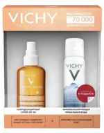 Vichy Capital Soleil двухфазный спрей-активатор загара SPF 30 200 мл + термальная вода 50 мл, набор, 1 шт. фото 