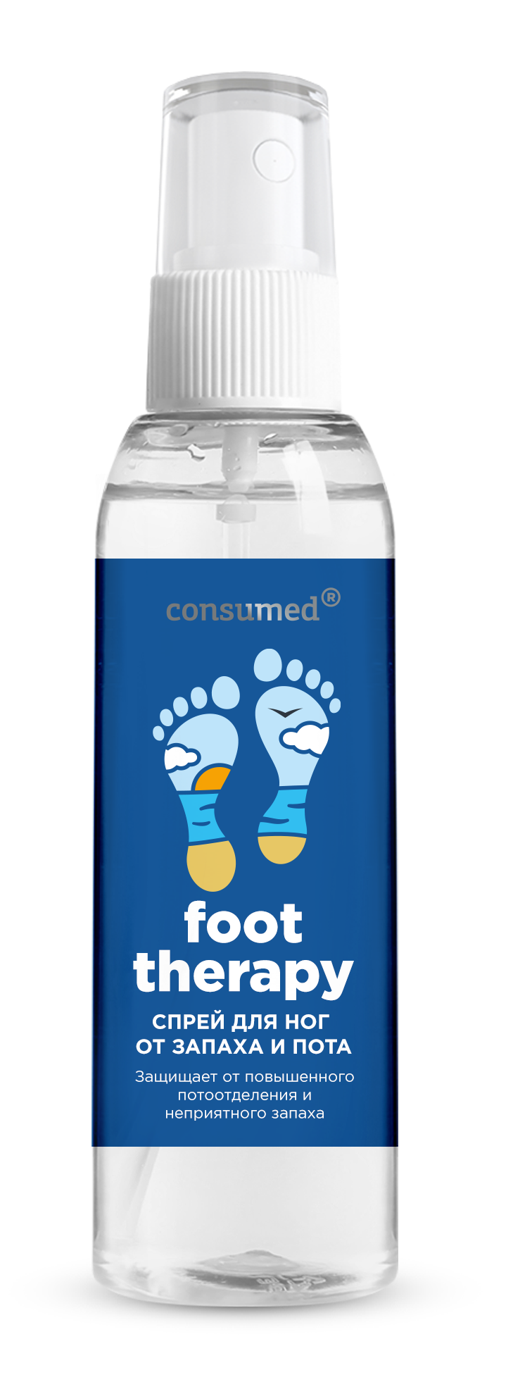 Консумед Foot Therapy спрей для ног от запаха и пота, спрей, 100 мл, 1 шт. фото