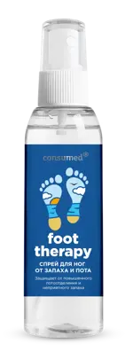 Консумед Foot Therapy спрей для ног от запаха и пота, спрей, 100 мл, 1 шт. фото 