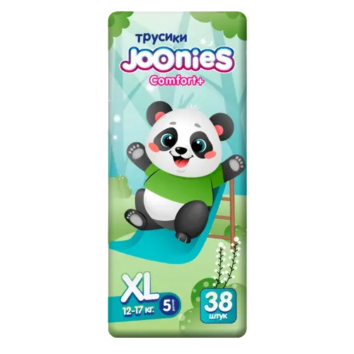 Joonies Comfort Plus Подгузники-трусики для детей, размер XL, 38 шт, 12-17 кг фото