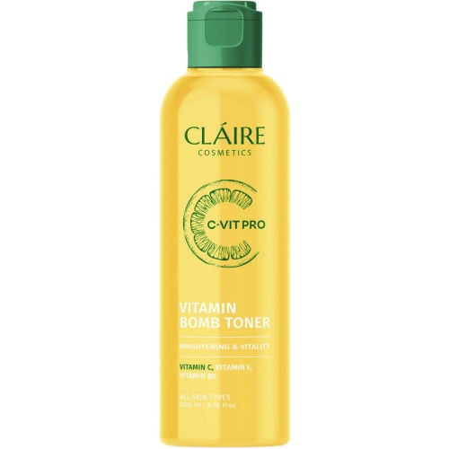 Claire Cosmetics C-VIT PRO Vitamin Bomb Тонер мультивитаминный, тонер, 200 мл, 1 шт. фото