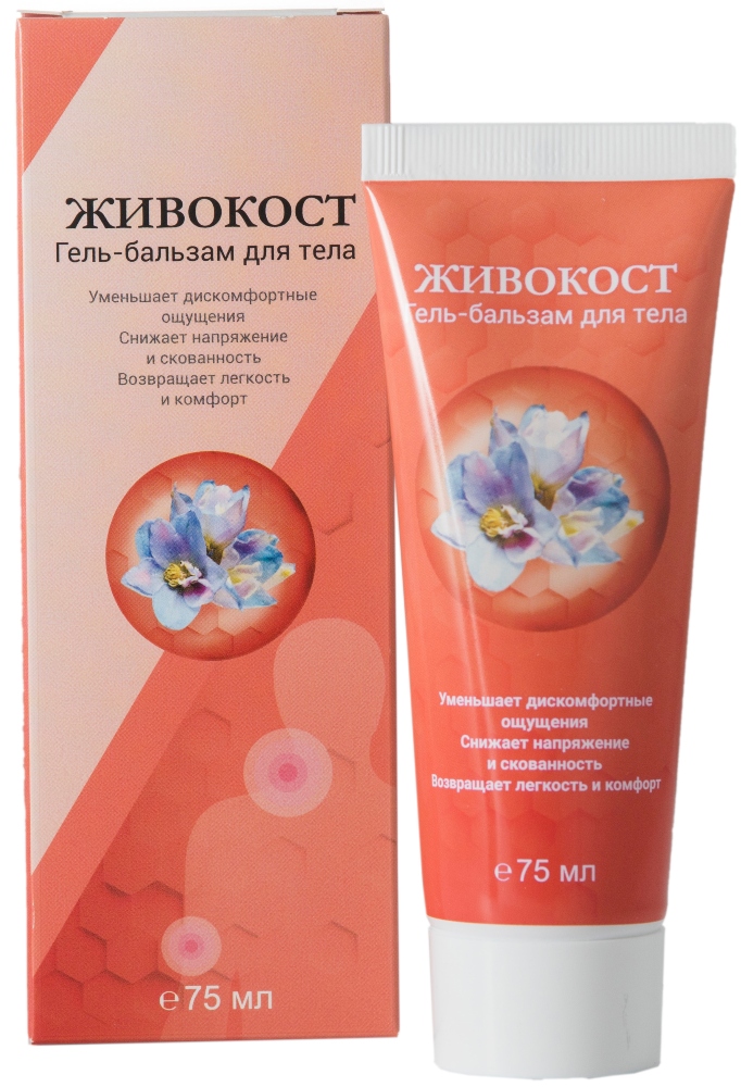 Простой рецепт Живокост Гель-бальзам для тела, 75 мл, 1 шт. фото