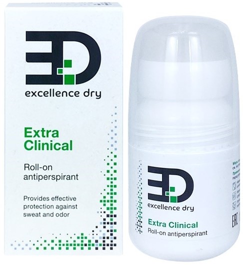 Excellence dry Extra clinical, антиперспирант ролик, 50 мл, 1 шт. фото