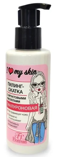 Floresan I love my skin Пилинг-скатка гиалуроновая, пилинг, 150 мл, 1 шт, арт. Ф-505 фото