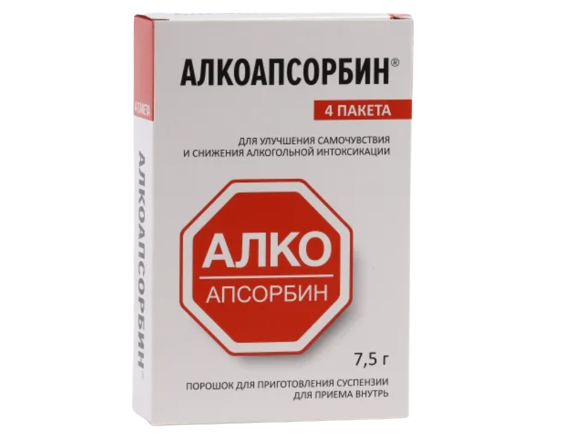 Алкоапсорбин, 7.5 г, порошок для приема внутрь, 4 шт. фото