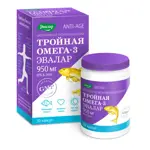 Эвалар Тройная Омега-3, 950 мг, капсулы, 30 шт. фото 