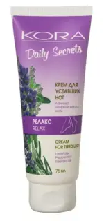 Kora Релакс крем для уставших ног, крем для ног, 75 мл, 1 шт. фото