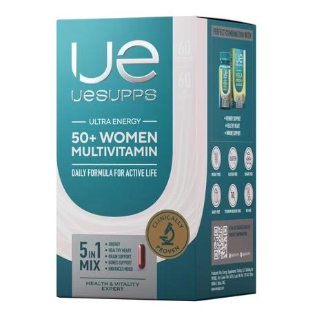 Uesupps Ultra Energy Вумен мультивитамин 50+, капсулы, 60 шт. фото