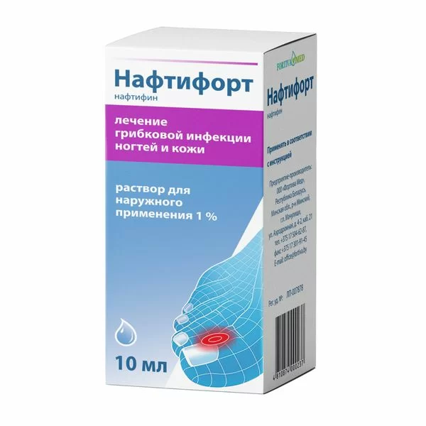 Нафтифорт, 1%, раствор для наружного применения, 10 мл, 1 шт. фото