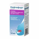 Нафтифорт, 1%, раствор для наружного применения, 10 мл, 1 шт. фото