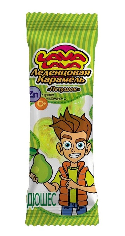 Lava Lava Петушок Карамель для рассасывания, карамель леденцовая, 17 г, 1 шт, дюшес фото