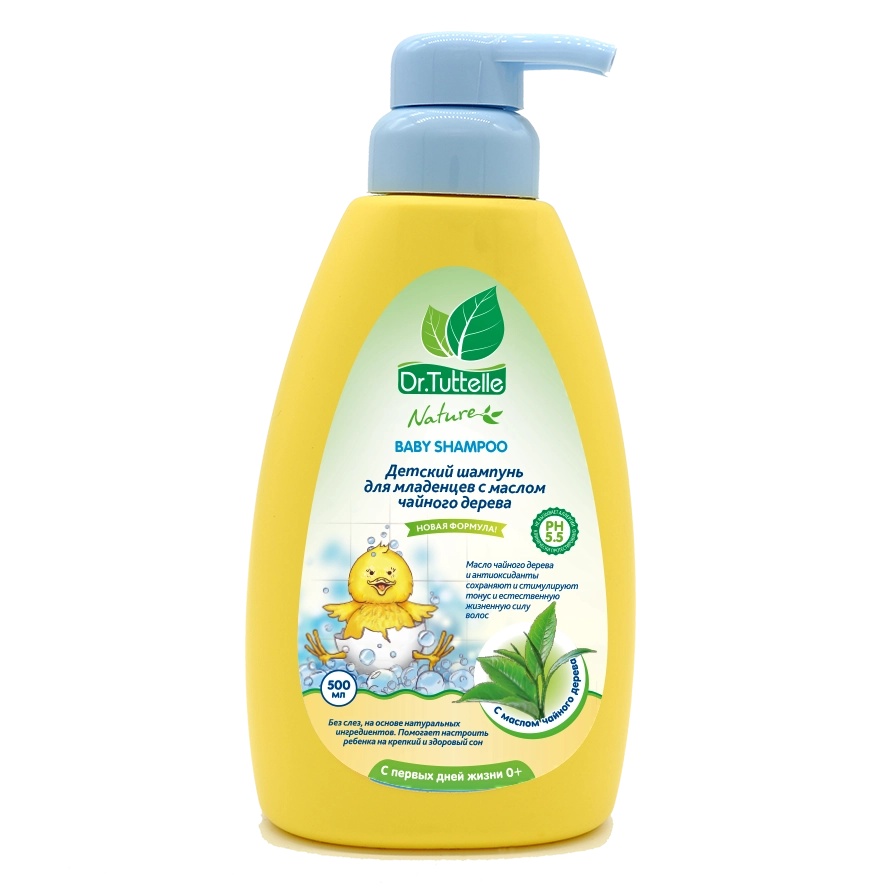 Dr. Tuttelle Шампунь детский для младенцев, шампунь, 500 мл, 1 шт, с маслом чайного дерева фото