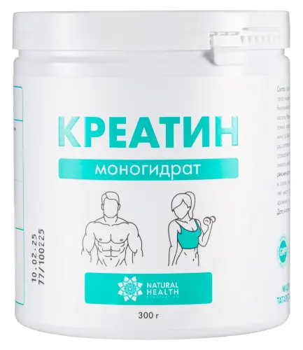 Natural Health Креатин моногидрат, порошок, 300 г, 1 шт, нейтральный фото