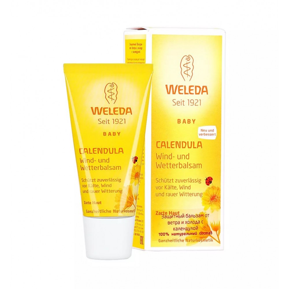 Weleda Бальзам защитный от ветра и холода с календулой, бальзам для наружного применения, 30 мл, 1 шт. фото