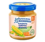 Бабушкино Лукошко детское пюре, пюре, 100 г, 1 шт, кукуруза + кабачок + морковь фото