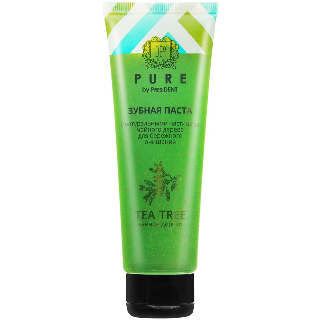 Pure by PresiDENT Зубная паста Чайное дерево, паста зубная, 115 г, 1 шт, с фтором фото
