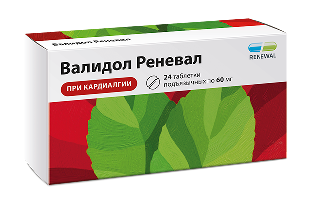 Валидол Реневал, 60 мг, таблетки подъязычные, 24 шт. фото