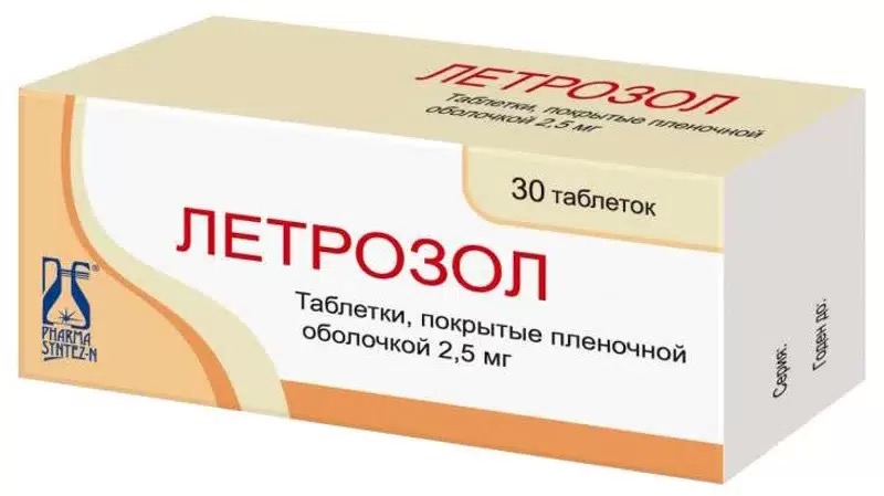 Летрозол, 2.5 мг, таблетки, покрытые пленочной оболочкой, 30 шт. фото