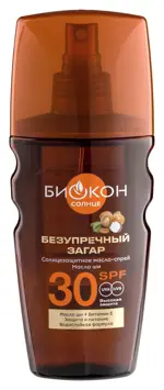 Биокон Масло-спрей солнцезащитное SPF30, спрей, 160 мл, 1 шт, пантенол + масло ши фото