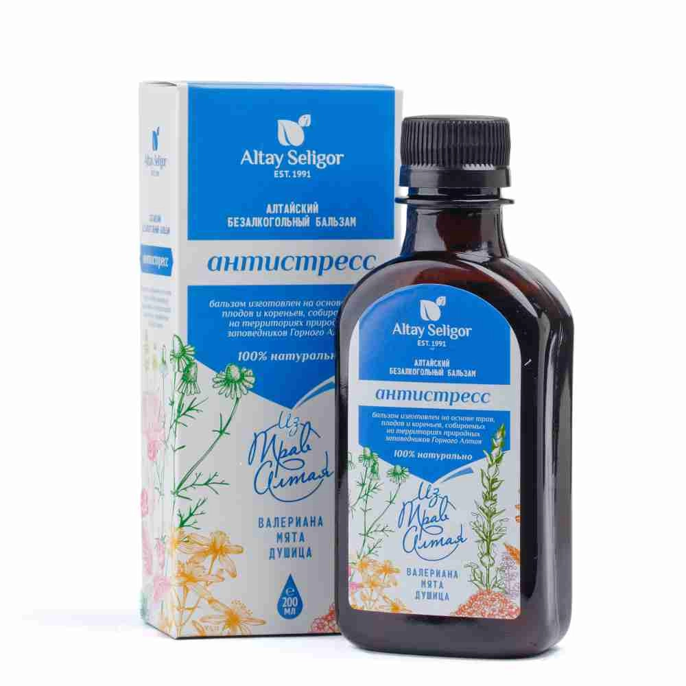 Алтай Селигор алтайский бальзам безалкогольный антистресс, бальзам для приема внутрь, 200 мл, 1 шт. фото