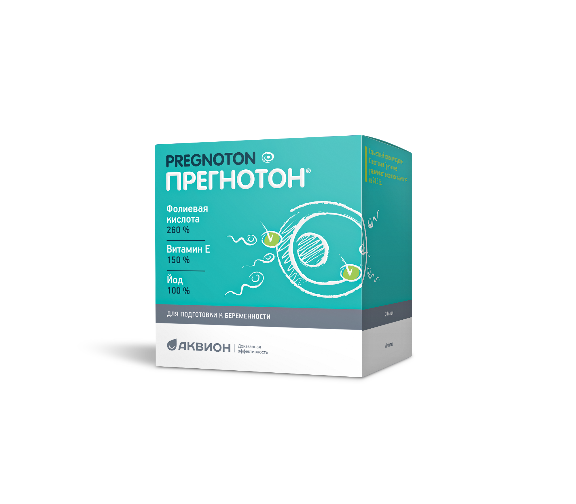 Прегнотон, порошок для приготовления раствора для приема внутрь, 5 г, 30 шт. фото