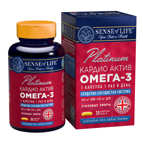 Sense of Life Омега-3 кардио актив, капсулы, 30 шт. фото