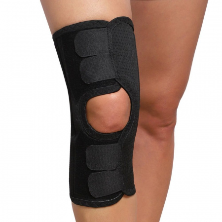 Крейт Бандаж для коленного сустава, р. 3, 1 шт, черный, F-527 2 металлических ребра фото