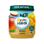 Фрутоняня детское пюре, 6+ мес, пюре, 100 г, 1 шт, манго + яблоко фото 