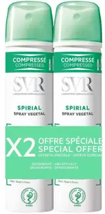 SVR Spirial Vegetal Растительный, дезодорант-спрей, 75 мл, 2 шт. фото