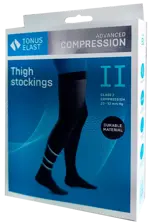 Tonus Elast LUX Чулки медицинские 2 класс компрессии (23-32 mmHg), р. 3, пара, 1 шт, черного цвета, арт. 0402 LUX фото