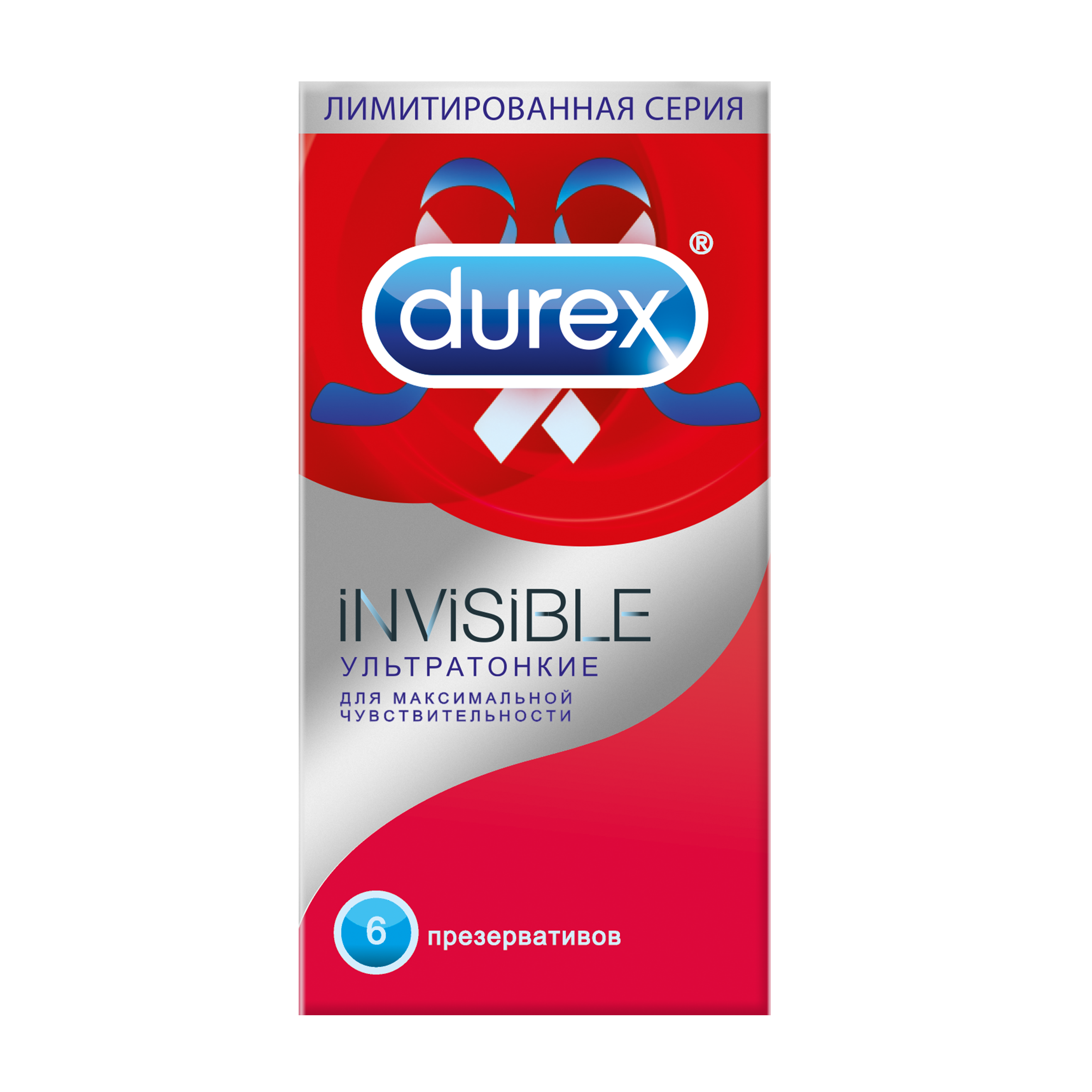 Durex Invisible, презервативы, 6 шт, ультратонкие фото