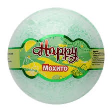 Happy бурлящий шар для ванн Мохито, 120 г, 1 шт. фото