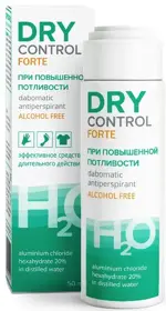 Dry Control Forte дабоматик антиперспирант без спирта 20%, 50 мл, 1 шт, без спирта фото