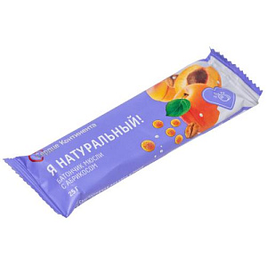 Сердце Континента Я натуральный! батончик-мюсли, батончик, 25 г, 1 шт, абрикос фото