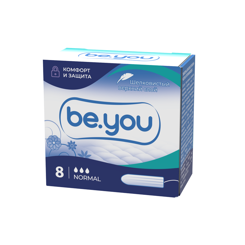 Be.you normal тампоны женские гигиенические, тампоны женские гигиенические, 8 шт. фото