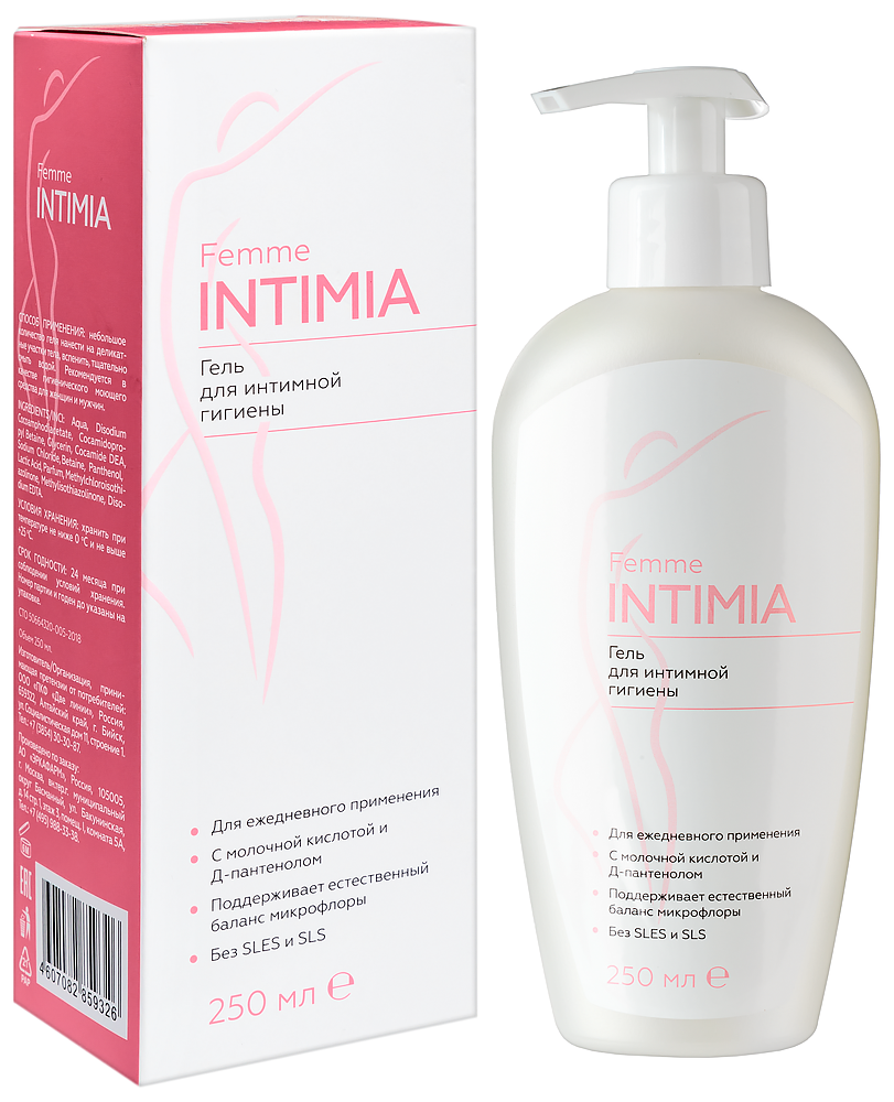 Фемме Интимиа, гель для интимной гигиены, 250 мл, 1 шт. фото