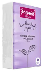 Premial платки носовые бумажные Классик, 10 шт. фото 
