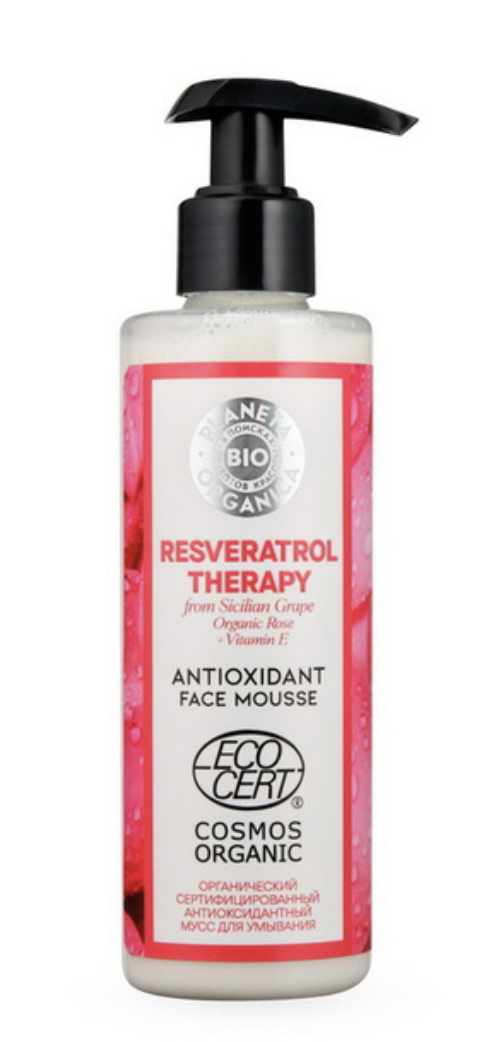 Planeta Organica BIO Resveratrol Therapy мусс для умывания антиоксидантный, мусс, 200 мл, 1 шт. фото